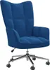 vidaXL Fauteuil relax bleu velours Voir les images du produit 8