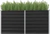DELUKE® Hochbeet für Garten OSKAR Anthrazit | 160x40x77cm | Produktbild-Vorschau 3