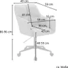 A diagram showing the dimensions of a chair. Produktbild-Vorschau