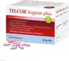 A box of TELCOR Arginin plus tablets with some tablets scattered in front of it. Anteprima dell’immagine prodotto