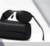 Lunettes de soleil polarisées pour hommes, noires, monture Voir les images du produit 19