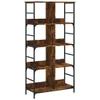 vidaXL Bücherregal Räuchereiche 78,5x33x153 cm Produktbild-Vorschau 1