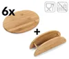 Zeller Brettchenständer, 7-tlg., oval, Bamboo 24x8x19 Produktbild-Vorschau 6