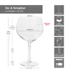 4x Gin Tonic Gläser 400ml Longdrink-Glas klar Dessert Produktbild-Vorschau 5