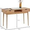 Schreibtisch STEFANO braun - Bürotisch mit 2 Schubladen und Produktbild-Vorschau 5