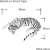 TE-Trend Kuscheltier Tiger 90cm XXL Plüschtier Stofftiger Produktbild-Vorschau 4