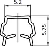 Abdeck- & Einfassprofil schwarz B-Typ Nut 6, Länge 1 Meter Produktbild-Vorschau 3