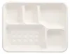 125 Menü-Trays, Zuckerrohr "pure" 5-geteilt 3,7 cm x 22 cm Produktbild-Vorschau 1