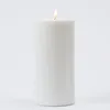 Candela LED in cera naturale, effetto tremolante, bianca, Anteprima dell’immagine prodotto 8