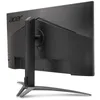 The back of a black computer monitor on a white background. Produktbild-Vorschau