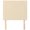vidaXL Têtes de lit 2 pcs. Crème 90x5x78/88 cm Tissu Voir les images du produit 3