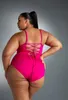 Jednodílné plavky Magic Bodyshaping - FITLINE Pink L Náhled obrázku produktu 6