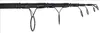A close-up view of a black telescopic fishing rod against a white background. Produktbild-Vorschau