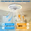 LZQ 60W stropní ventilátor s osvětlením LED světlem, Náhled obrázku produktu 9