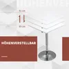 Drehbarer weißer Bartisch, höhenverstellbar mit kratzfester Produktbild-Vorschau 4