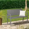 CASARIA® Gartenbank Wetterfest Polyrattan UV-beständig Produktbild-Vorschau 2