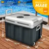tillvex Kühlbox elektrisch 40L Grau mit Rollen | Produktbild-Vorschau 4