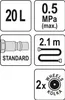 Yato YT-07195, Pneumatische Ölpumpe, 20 l, 150 l/min, 35 Produktbild-Vorschau 5