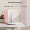 Puluomis Mini-koelkast 4L met LED-spiegel, draagbaar, Productafbeelding-voorbeeld 7