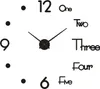 OKWISH 3D Wanduhr Moderne stumme große Wanduhr Aufkleber Produktbild-Vorschau 1