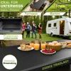 tillvex tavolo da giardino 220x70cm pieghevole in plastica Anteprima dell’immagine prodotto 6