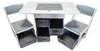 Conjunto de mesa y 2 sillas 3 en 1, color gris, con Vista previa de la imagen del producto 2
