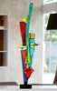 Gilde Skulptur "Alta fronte" bunt auf schwarzer Base 14 x Produktbild-Vorschau 1