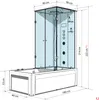 Dusche Wanne Kombination K05-L31 Duschkabine 180x90 cm Produktbild-Vorschau 3