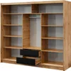 Krudox LNPR 250 cm Eiche Wotan Schwebetürenschrank Mit Produktbild-Vorschau 2