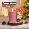 Meisterhome® 3er-Set Flammenlose LED Kerzen Rustik mit Produktbild-Vorschau 3