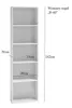 Libreria stretta RAUNO - 40 cm, rovere artisan / antracite Anteprima dell’immagine prodotto 5