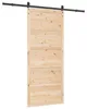 vidaXL Posuvné dveře přírodní 90 x 208 cm Masivní borové Náhled obrázku produktu 6