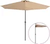 vidaXL Ombrellone da balcone con palo in alluminio Taupe Anteprima dell’immagine prodotto 9