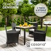 CASARIA® Gartenmöbel Set Holz Balkon Wetterfest 4 Personen Produktbild-Vorschau 2