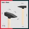 KOTARBAU® Marteau Acier 0,7 kg Massette Masse Outil 28,5 cm Voir les images du produit 7