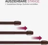 Three telescopic rods shown at different lengths with arrows indicating extension. Anteprima dell’immagine prodotto
