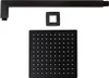 Kit doccia braccio doccia + soffione 20x20 nero opaco Anteprima dell’immagine prodotto 2