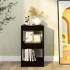 vidaXL Bücherregal/Raumteiler Schwarz 40x30x72 cm Produktbild-Vorschau 5