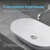 doporro vasque à poser lavabo 54x34x10,5cm en fonte Voir les images du produit 2