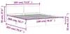 vidaXL Bettgestell mit Kopfteil Weiß 180x200 cm Produktbild-Vorschau 8