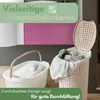 Wäschekorb mit Deckel Wäschesammler Rattan Wäschekorb Produktbild-Vorschau 5