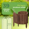 be4nature Bordura da giardino in legno flessibile 20 x 200 Anteprima dell’immagine prodotto 6