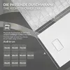 Brodzik LuxeBath 90x70cm Biały Bardzo płaski brodzik Podgląd zdjęcia produktu 5