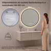 S'AFIELINA Lustro Łazienkowe LED 80 cm, Okrągłe, Czarna Podgląd zdjęcia produktu 2