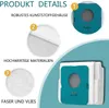 Product details for vacuum cleaner bags, showing close-ups of materials and the product itself. Produktbild-Vorschau