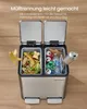 Odpadkový koš se 2 přihrádkami, odpadkový koš 2 x 15 l, Náhled obrázku produktu 6