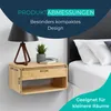 BUDDLEY Nachttisch – Hängend – Wandnachttisch mit Schublade Produktbild-Vorschau 2
