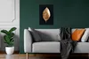 MuchoWow® MuchoWow® Gerahmtes Poster Gold - Blatt - Luxus Produktbild-Vorschau 6