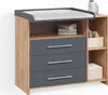 Wickelkommode Livinity Torino Anthrazit/Sonoma mit Produktbild-Vorschau 1