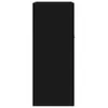 A black sideboard viewed from the side. Produktbild-Vorschau